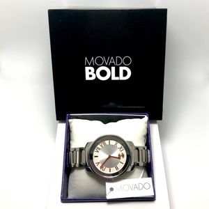 Movado Women's Bold Swiss Quartz Silver-Tone Watch
